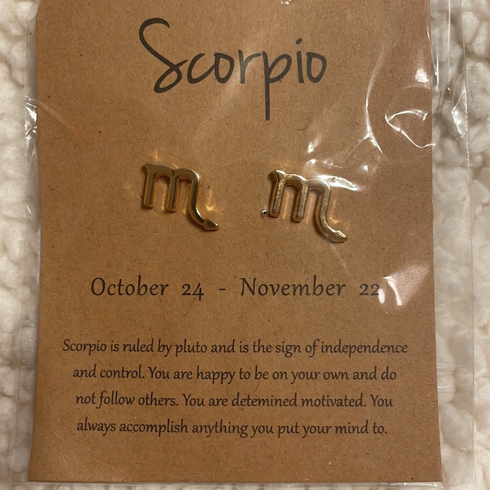Scorpio earrings